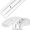 Bestlivings 210 cm Innenlaufschiene 2 Läufig & 2er Set Rundbogen / 1 x 120 cm & 1 x 90 cm* Gardinenschienen