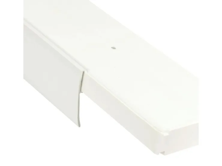 Bestlivings 300 cm Vorhangschiene mit Blende 1 Lauf Weiß / 1 x 120 cm & 2 x 90 cm