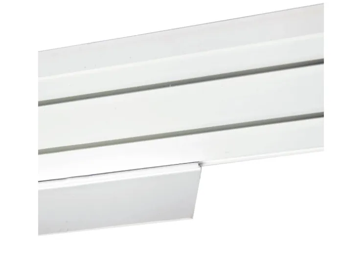 Bestlivings 300 cm Vorhangschiene mit Blende 2 Lauf Weiß / 1 x 120 cm & 2 x 90 cm* Gardinenschienen