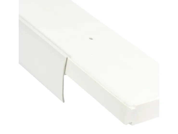 Bestlivings 390 cm Vorhangschiene mit Blende 2 Lauf Weiß / 1 x 120 cm & 3 x 90 cm