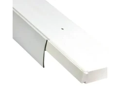 Bestlivings 120 cm Vorhangschiene mit Blende 1 Lauf Grau* Gardinenschienen
