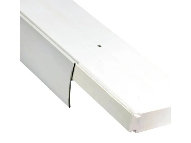 Bestlivings 120 cm Vorhangschiene mit Blende 1 Lauf Grau* Gardinenschienen