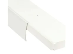 Bestlivings 120 cm Vorhangschiene mit Blende 2 Lauf Weiß