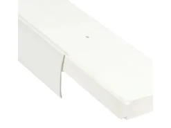 Bestlivings 390 cm Vorhangschiene mit Blende 1 Lauf Weiß / 1 x 120 cm & 3 x 90 cm