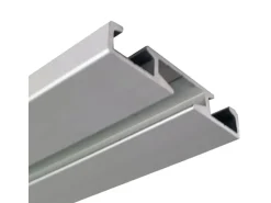 Bestlivings Aluminium Vorhangschiene Silber 1 bis 2 Lauf / 120cm