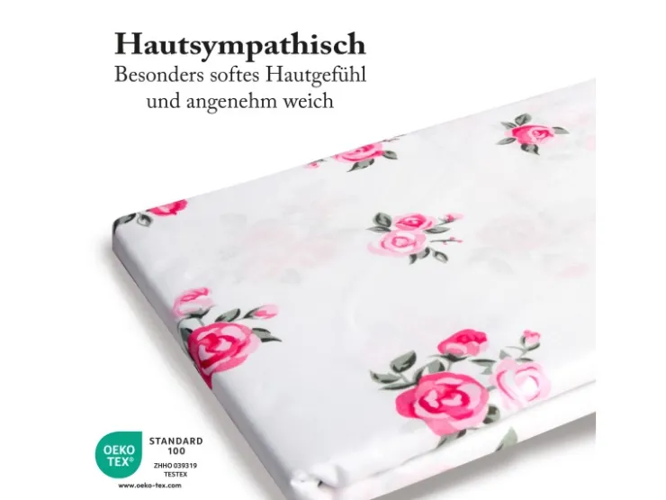 Bestlivings Bettwäsche Mikrofaser 80 x 80 cm & 135 x 200 cm Rose* Überwürfe|Decken
