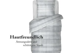 Bestlivings Bettwäsche Renforce 80 x 80 cm & 135 x 200 cm ZickZack Grau* Bettwäsche