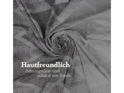 Bestlivings Bettwäsche Satin 80 x 80 cm & 135 x 200 cm Raute Grau* Überwürfe|Bettwäsche