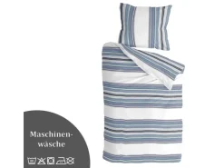 Bestlivings Bettwäsche-Set 135 x 200 cm Two Ways White&Blue* Überwürfe|Kissenbezüge