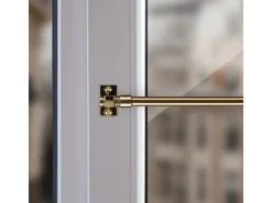 Bestlivings Cafehausstangen Messing Gold 125 bis 225 cm* Gardinenstangen