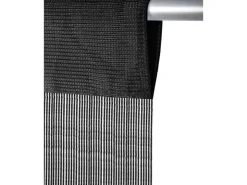 Bestlivings Fadengardine Vorhang für Wohnwagen Schwarz Plus Gardinenstange 56 cm x 185 cm* Türvorhänge