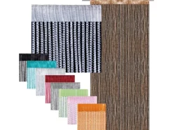 Bestlivings Fadenvorhand Fadengardine Vorhang Gardine 90 cm x 200 cm* Türvorhänge