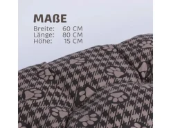 Bestlivings Hundekissen 60x80x15cm Hundekorb Hundebett* Kissen
