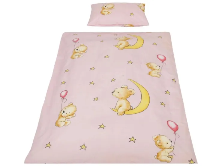 Bestlivings Kinder Bettwäsche 100 x 135 cm & 40 x 60 cm - Bärchen Rosa* Bettwäsche
