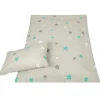 Bestlivings Kinder Bettwäsche 100 x 135 cm & 40 x 60 cm - Sterne Grau