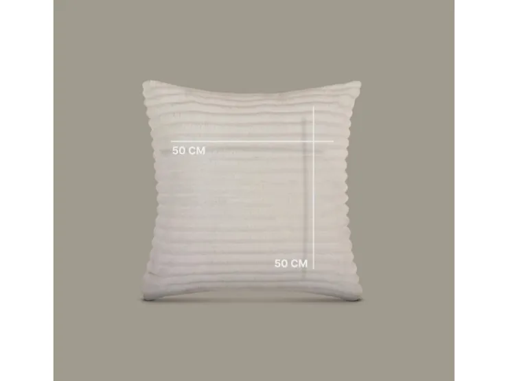 Bestlivings Kissenhülle Kordoptik 50 x 50 cm Creme