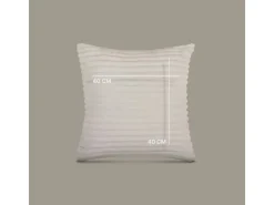 Bestlivings Kissenhülle Kordoptik 40 x 40 cm Creme
