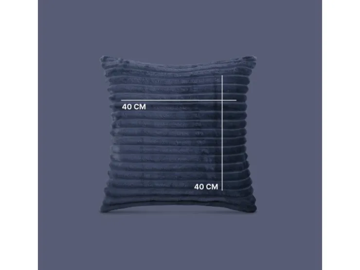 Bestlivings Kissenhülle Kordoptik 40 x 40 cm Mitternachtsblau* Kissenbezüge