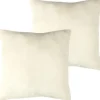Bestlivings Kissenhülle Kuschel Kissenbezug mit Reißverschluss 45 x 45 cm Champagner