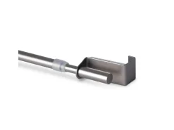 Bestlivings Klemmstange Spannvitrage Twist 40 bis 60 cm Silber* Gardinenstangen
