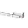 Bestlivings Klemmstange Spannvitrage Twist 60 bis 90 cm Weiß