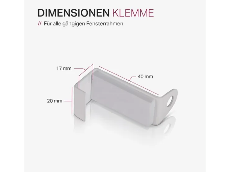 Bestlivings Klemmstange Spannvitrage Twist 60 bis 90 cm Weiß