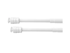 Bestlivings Klemmstangen mit Schraubtechnik Weiß 25 bis 40 cm 2er Pack