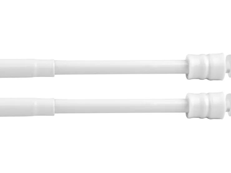 Bestlivings Klemmstangen mit Schraubtechnik Weiß 60 bis 90 cm 2er Pack* Seilspanngarnituren