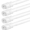Bestlivings Klemmstangen mit Schraubtechnik Weiß 60 bis 90 cm 4er Pack