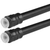 Bestlivings Klemmstangen mit Schraubtechnik Schwarz 80 bis 120 cm 2er Pack