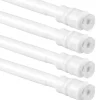 Bestlivings Klemmstangen mit Schraubtechnik Weiß 25 bis 40 cm 4er Pack