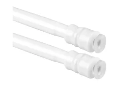Bestlivings Klemmstangen mit Schraubtechnik Weiß 100 bis 140 cm 2er Pack