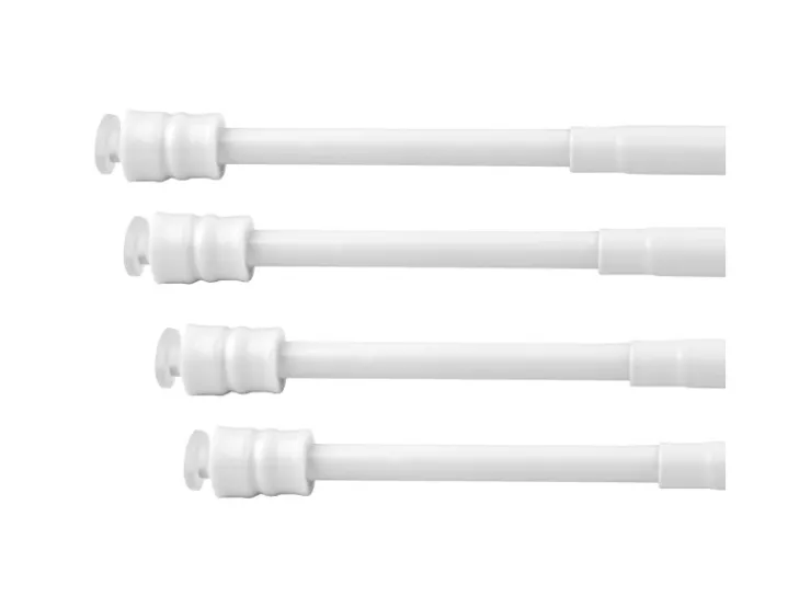 Bestlivings Klemmstangen mit Schraubtechnik Weiß 100 bis 140 cm 4er Pack* Seilspanngarnituren