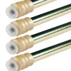Bestlivings Klemmstangen mit Schraubtechnik Glänzend Gold 60 bis 90 cm 4er Pack