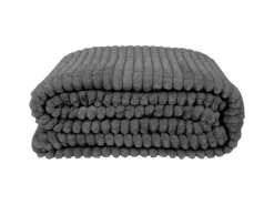 Bestlivings Kuscheldecke Jacquard Flanell 180 x 220 cm Anthrazit* Überwürfe|Decken
