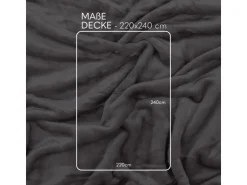 Bestlivings Kuscheldecke Mirabella Cashmere Touch 220 x 240 cm