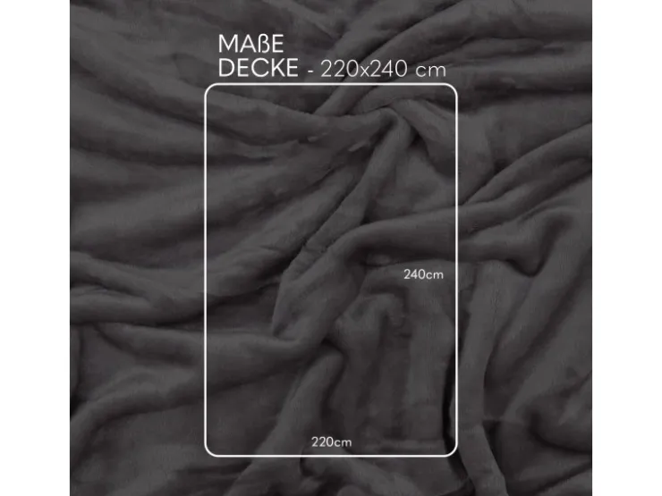 Bestlivings Kuscheldecke Mirabella Cashmere Touch 220 x 240 cm