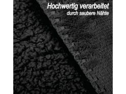 Bestlivings Kuscheldecke Teddy Fleece Sherpa Flanell 150 x 200 cm Schwarz