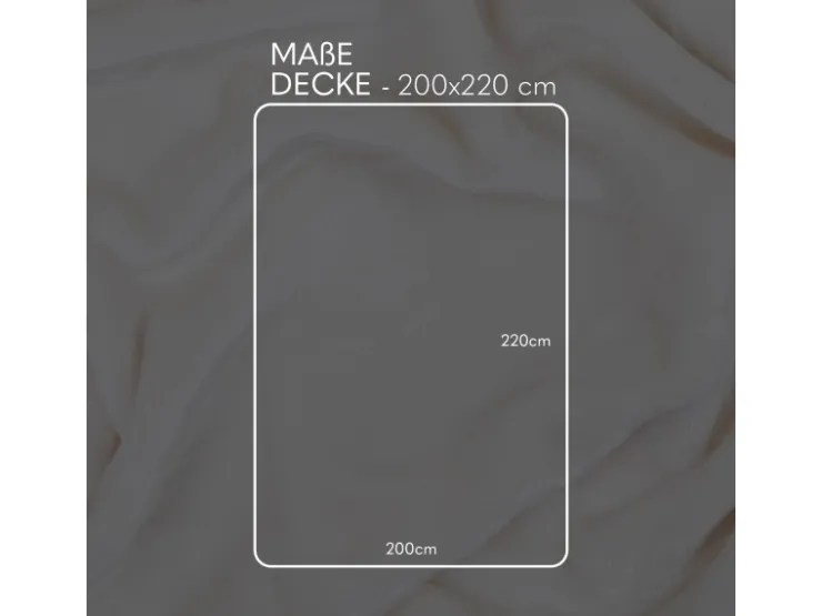 Bestlivings Kuscheldecke Cashmere Touch 200 x 220 cm Offwhite