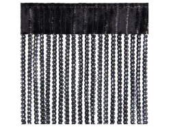 Bestlivings Metall Optik Fadenvorhang Trennvorhang Gardine Stangendurchzug ca. 90 cm x 250 cm