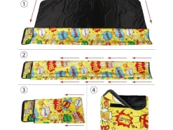 Bestlivings Picknickdecke Fotodruck 200 x 100 cm Comic* Decken
