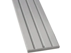 Bestlivings Seitendeckel für Aluminium Vorhangschiene 3 bis 4 Lauf Silber