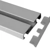 Bestlivings Seitendeckel für Aluminium Vorhangschiene Silber 1 bis 2 Lauf