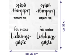 Bestlivings Servietten 33 x 33 cm 3 Lagig 20er Pack Lieblingsgäste* Ostern