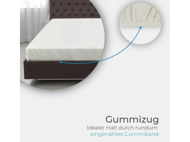 Bestlivings Spannbettlaken Cashmere Touch - 100 x 200 cm Beige* Bettwäsche