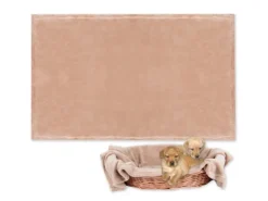 Bestlivings Tierdecke Hundedecke Mikrofaser 90 x 140 cm Sandbeige* Überwürfe