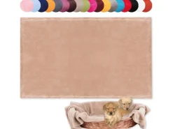 Bestlivings Tierdecke Hundedecke Mikrofaser 90 x 140 cm Sandbeige* Überwürfe