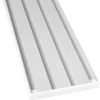 Bestlivings Vorhangschiene 480 cm Aluminium Weiß 4 Lauf / 4 x 120 cm* Gardinenschienen