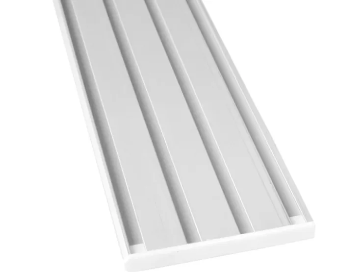 Bestlivings Vorhangschiene 480 cm Aluminium Weiß 4 Lauf / 4 x 120 cm* Gardinenschienen