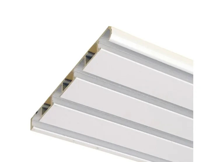 Bestlivings Vorhangschiene 480 cm Aluminium Weiß 4 Lauf / 4 x 120 cm* Gardinenschienen